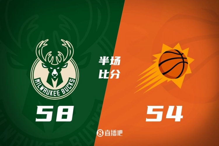 半場戰報：杜蘭特16分&布克15分5助 字母哥15分 太陽落后雄鹿4分