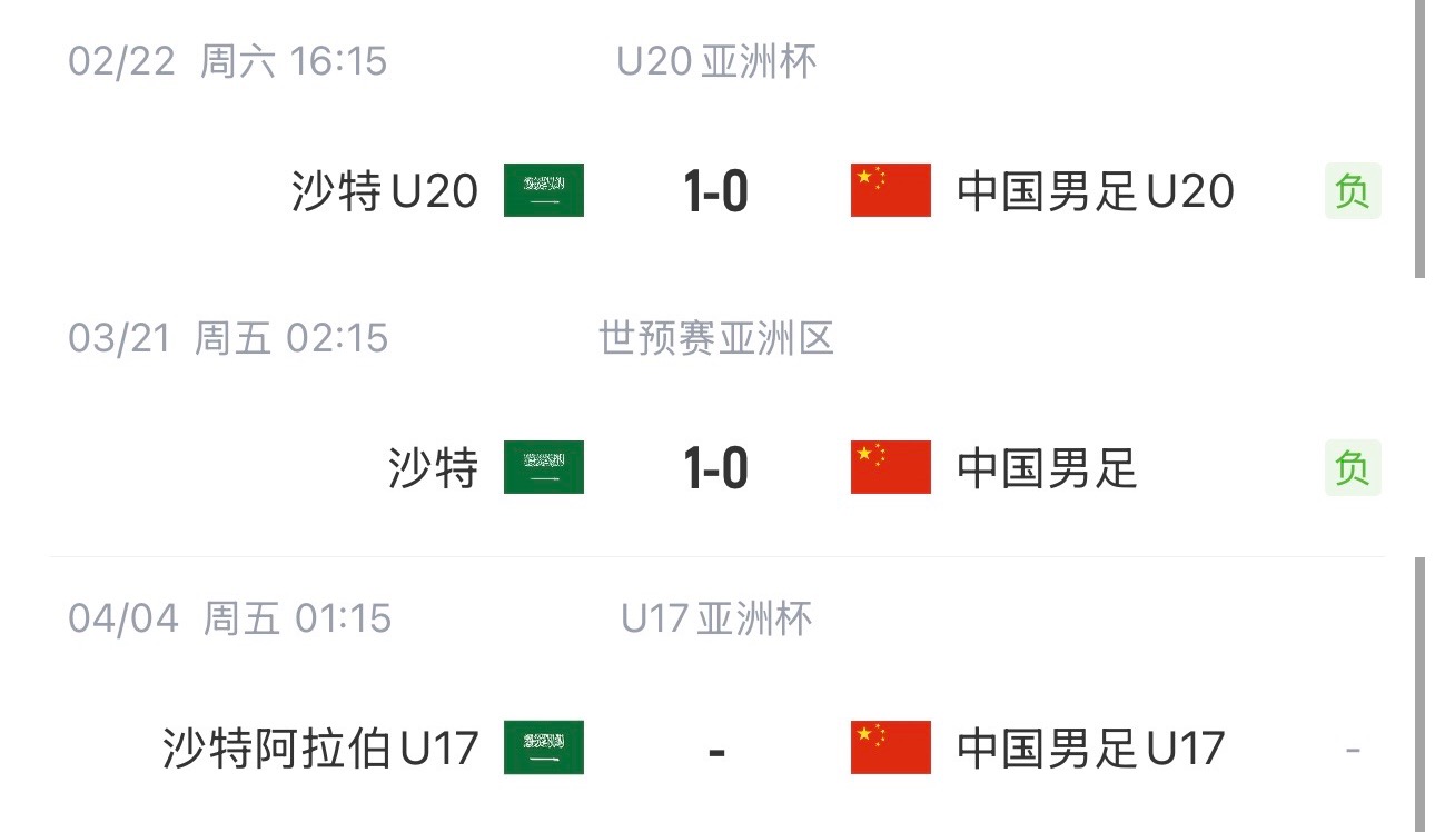 國字號三遇沙特！國少U17亞洲杯首戰對陣沙特，此前國足&國青均負